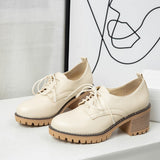 Leather Autumn Single Shoes