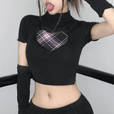 Love Funky Contrasting Color T-shirt