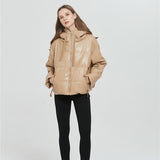 hooded zipper fashion jacket