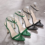 High Heel Metal Sandals