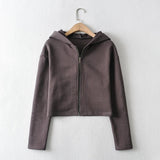 Ladies Long Sleeve Hooded Sweatshirt
