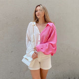 Double Colors Blouse