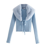 Stitched Stretch Knitted Jacket