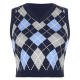 plaid stacking and outer sweater