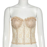 Lace tube top