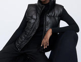 Black Cotton Padded Coat