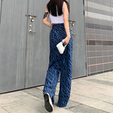 Zebra Print High-Rise Jeans
