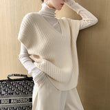White Sleeveless Lazy Style Vest