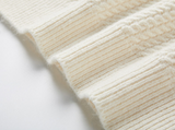 White Sleeveless Lazy Style Vest