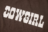 Crew Neck Short Skinny Letter Print T-shirt
