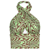 Printed Drawstring Top