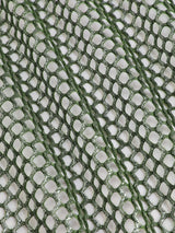 Sarong en maille crochet uni avec sequins