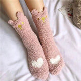 middle tube socks keep warm and thick