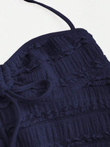 Débardeur camisole Y2K col ras du cou et dos nu