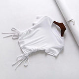 V-neck female short sleeve