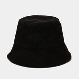 Women's solid color corduroy fisherman hat