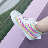 Angel Rainbow Canvas Shoes