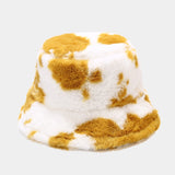 Short brim imitation mink velvet fisherman hat