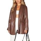 Leather Blazer