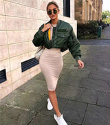 Green Bomber Jacket