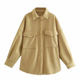 Loose Single-breasted Lapel Jacket