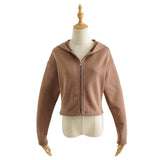 Ladies Long Sleeve Hooded Sweatshirt