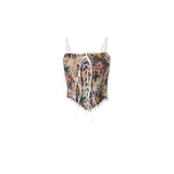 French Court Style Lace Vintage Tunic Vest