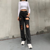 Gray Ripped Jeans