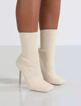 Mid-tube High Heels Boots