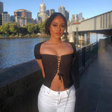 Street Wrap Breast Short Sleeve Top