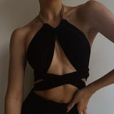 Vest Ins Hollow Strap Design With A Top Inside
