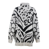 Casual irregular pattern sweater