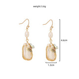 Baroque Court-style French Earrings With Pearl Butterfly Earrings