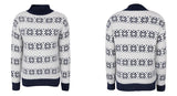 Half High Neck Christmas Snowflake Sweater