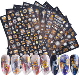 Nail Stickers 3D Christmas Series Two-color