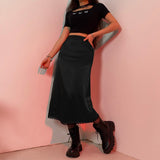 Casual All-match High Waist Long Skirt