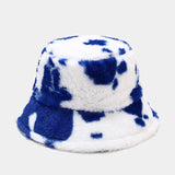 Short brim imitation mink velvet fisherman hat
