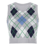 plaid stacking and outer sweater