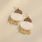 Body Clay Texture Lacquered Acrylic Earrings