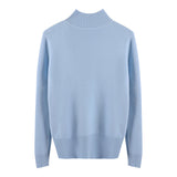 Half turtleneck knitted sweater