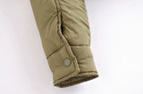 Polyester Fashion Hooded Cotton Jacket