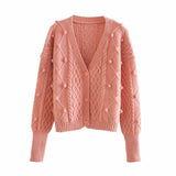 Yarn Ball Twist Knit Sweater Sling