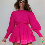 Mid-length Long-sleeved Dress