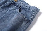 American Ripped High Waist Wide Leg Jeans