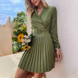 Cross V-Neck Dress