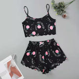 Cotton Girls Cartoon Casual PJ Suit