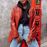 Leather Blazer