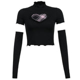 Love Funky Contrasting Color T-shirt