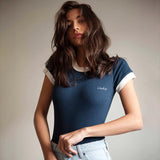 Round Neck Short-sleeved Bodysuit