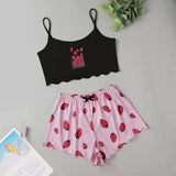 Cotton Girls Cartoon Casual PJ Suit